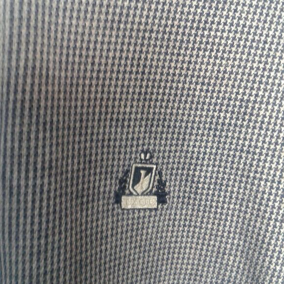 Mens Izod XL Polo Shirt Blue And Beige - Picture 3 of 4